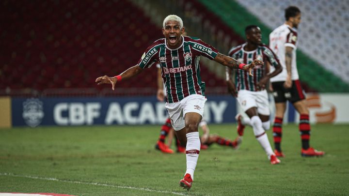 El joven delantero, con dos goles, fue la estrella del duelo carioca ante Flamengo y el sector tricolor de Maracaná celebró el triunfo por todo lo alto.