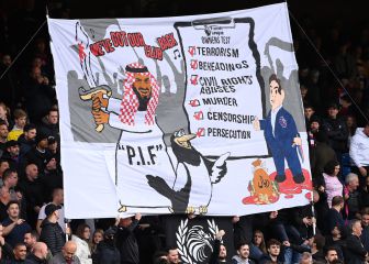 La pancarta contra el Newcastle que ha encendido Inglaterra
