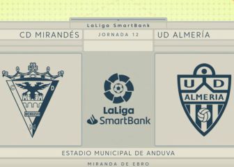 El hat trick de Sousa decide para el Almería ante el Mirandés