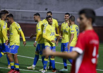 Las Palmas disputa un amistoso en Firgas cargado de goles