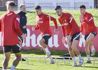 Sin Babin y Djuka en el primer entrenamiento de la semana