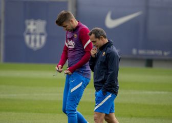El primer entrenamiento con Sergi Barjuan en imágenes