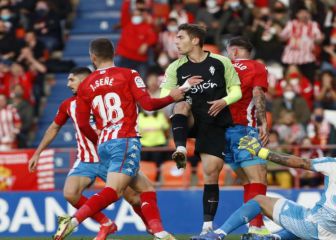 El Sporting logra un punto ante un Fran Vieites espectacular