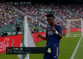 Vean el doblete salvaje de Vinicius: está a un nivel ahora mismo de mejor del mundo