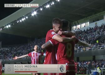 Agus Medina decide para la Ponferradina ante el Cartagena