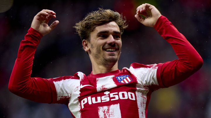 Griezmann, durante el partido contra el Betis.