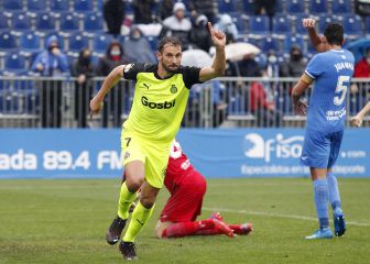 Stuani, un depredador enjaulado ante el Alcorcón