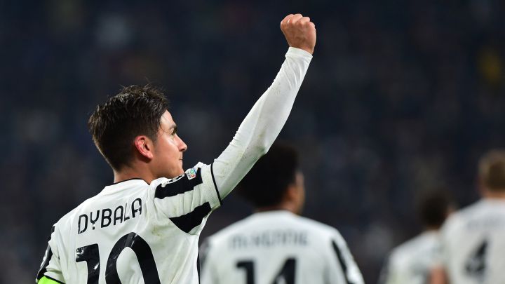 Paulo Dybala celebra su segundo gol con la Juventus en Champions ante el Zenit.