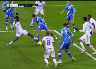 El posible penalti de Camavinga en el 91' que reclamó el Rayo