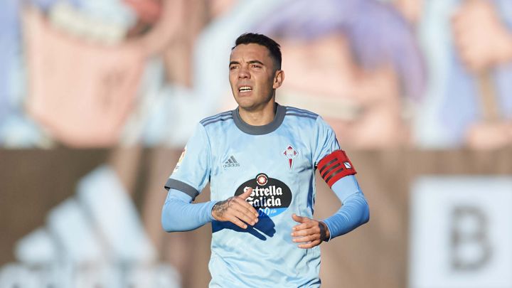 Iago Aspas durante el partido contra el Barcelona