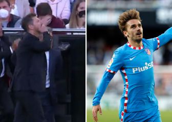 Amor rojiblanco: los besos cruzados entre Griezmann y Simeone