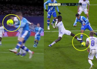 Fue penalti por mano del Rayo: el error del VAR en no avisar a González Fuertes