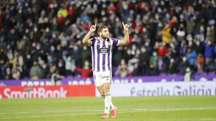 06/11/21 PARTIDO SEGUNDA DIVISION REAL VALLADOLID - MIRANDES  WEISSMANN GOL ALEGRIA 