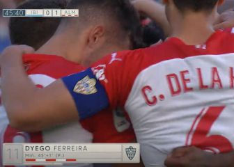 El Almería vence de penalti al Ibiza y sigue líder destacado