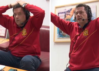 Éxtasis total: Roncero en el gol de Morata que clasifica a España para el Mundial de Qatar