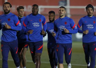 Simeone vuelve al trabajo con sólo seis jugadores de campo