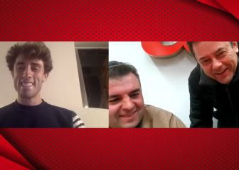 La cara de Odriozola cuando Roncero irrumpe en su entrevista