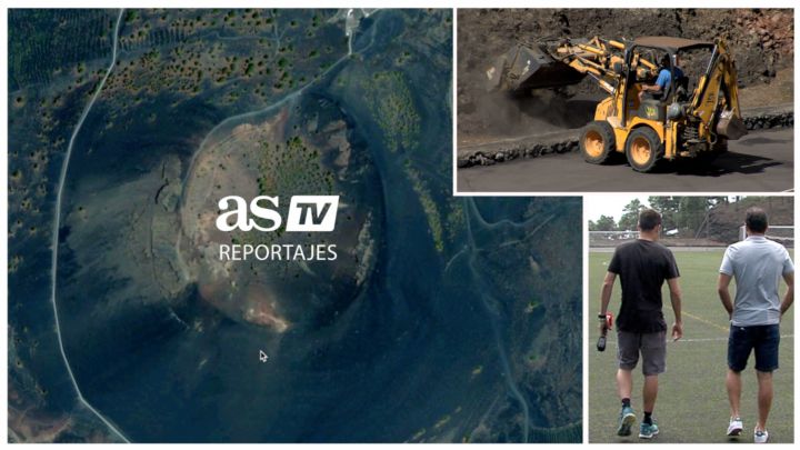 Fútbol entre volcanes: del campo con cráteres a la vista a la pala del exportero que despeja ceniza