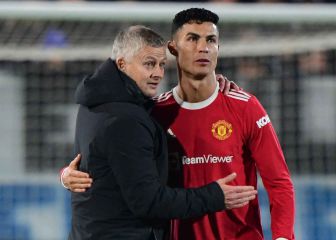 Cristiano se despide de Solskjaer