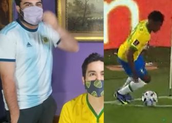 La reacción con insultos de un argentino a la lambretta de Vinicius que se ha hecho viral...