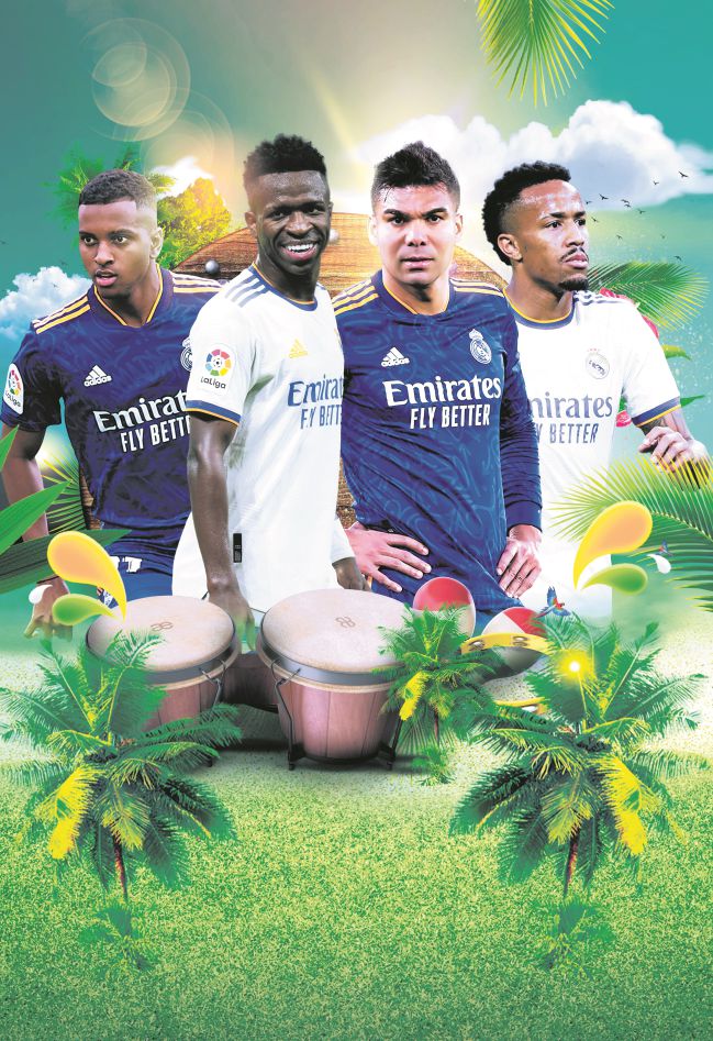 Rodrygo, Vinicius, Casemiro and Militao.
