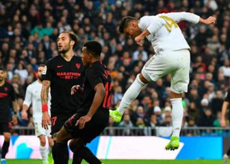 Gafe del Sevilla en el Bernabéu