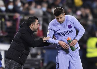 La brutal arenga de Piqué en la celebración del gol de Memphis