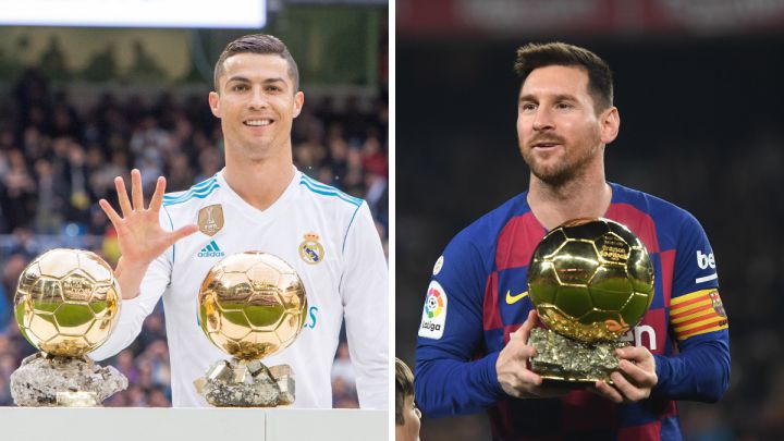 Cristiano Ronaldo y Leo Messi ganaron el Balón de Oro como jugadores del Real Madrid y el Barcelona.