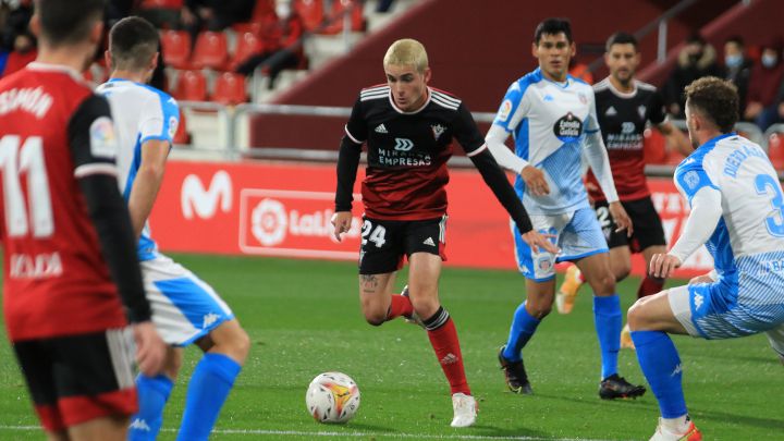 Camello anotó dos goles ante el Lugo en el partido disputado en Anduva.
