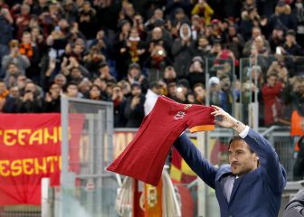 Totti reaparece en el Olímpico por el Roma-Inter