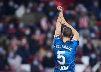 Laguardia, jugador de campo con más partidos con el Alavés