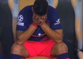 ¡Luis Suárez, roto y llorando!