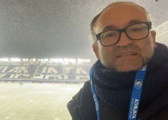 Espectacular nevada en Bérgamo