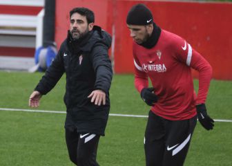 David Gallego se juega su futuro ante el Huesca en El Molinón