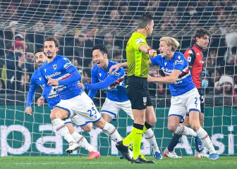 Gabbiadini y Caputo alejan a la Sampdoria del descenso