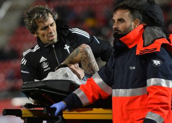 Mucho viento, poco fútbol, cero goles y susto con Santi Mina