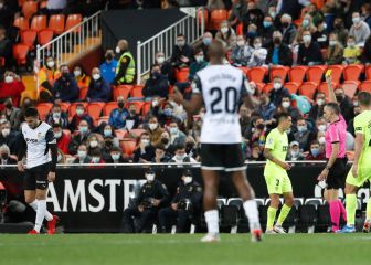 Maxi Gómez y Wass, bajas para el derbi contra el Levante