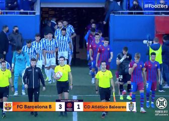 El Barça B vence al Atlético Baleares