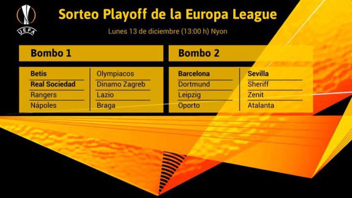 Sorteo Champions y Europa League, en directo: cruces, rivales y emparejamientos, en vivo