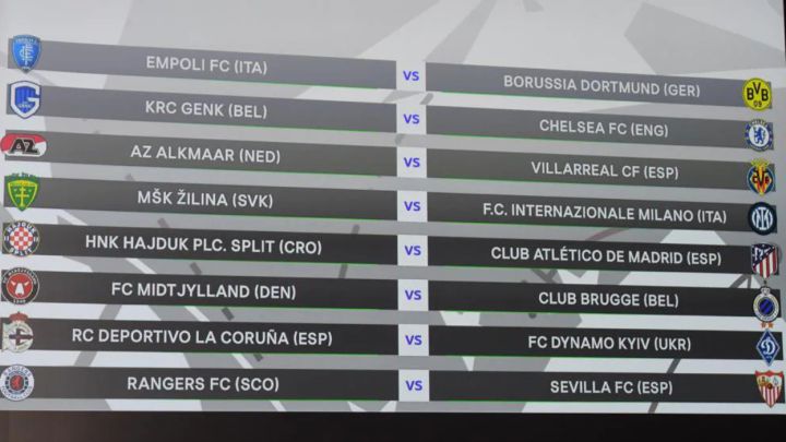 Hadjuk-Atlético, Rangers-Sevilla, AZ Alkmaar-Villarreal y Depor-Dinamo Kiev, en la Youth League