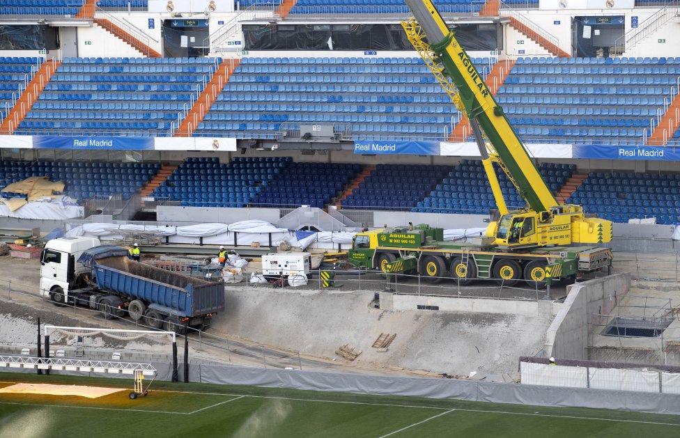 Este es el estado actual de las obras del Santiago Bernabéu.