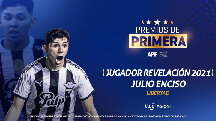 El delantero de Libertad fue elegido como el jugador revelación del campeonato paraguayo después de su gran actuación a lo largo del 2021.