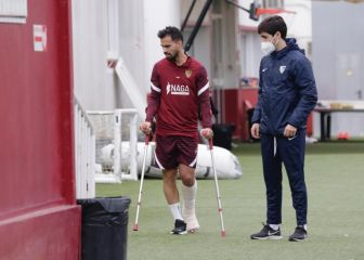 El Sevilla, con lo puesto