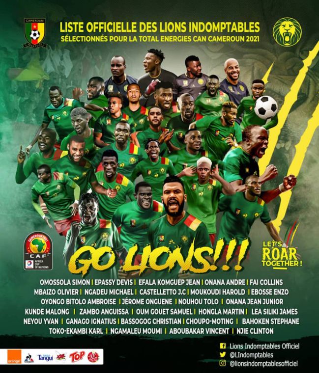 La Selección de Camerún ha publicado la convocatoria de 28 futbolistas para la Copa Africana de Naciones 2021, pero todavía no la ha registrado en la CAF.