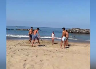 El vídeo de Raúl en las playas de México llevando un balón