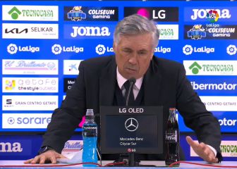 La respuesta de Ancelotti sobre la derrota ante Getafe