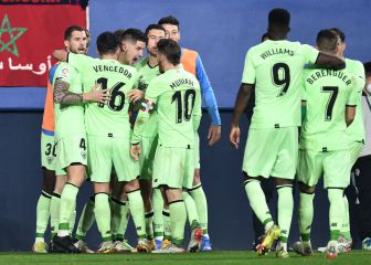 Un 'hat trick' de Sancet da la victoria al Athletic en El Sadar