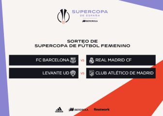 Barcelona-Real Madrid en las semifinales de la Supercopa