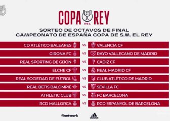 Así quedan los octavos de final de la Copa del Rey