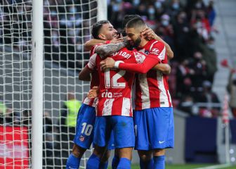 Correa y Cunha, pareja en punta del Atlético ante el Villarreal